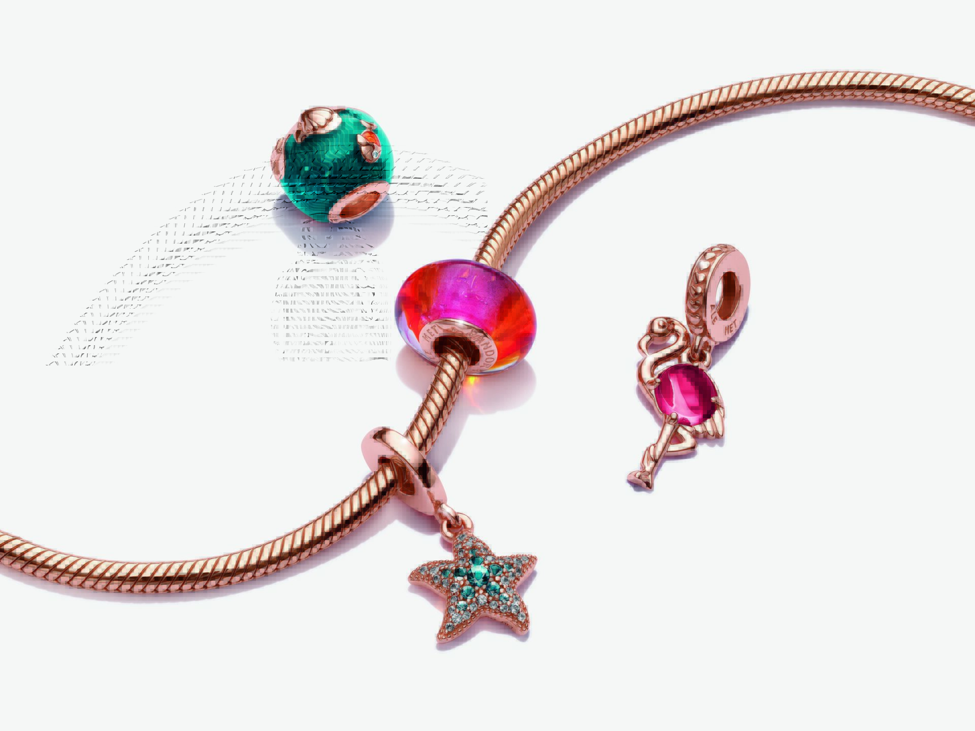 Pandora bratara stilul verii Bratara