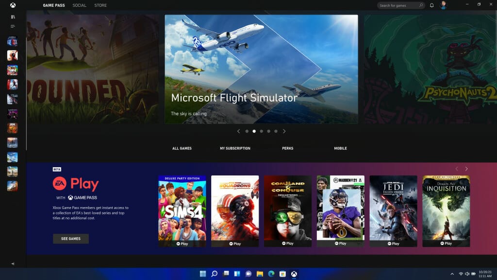Xbox Game Pass Windows 11