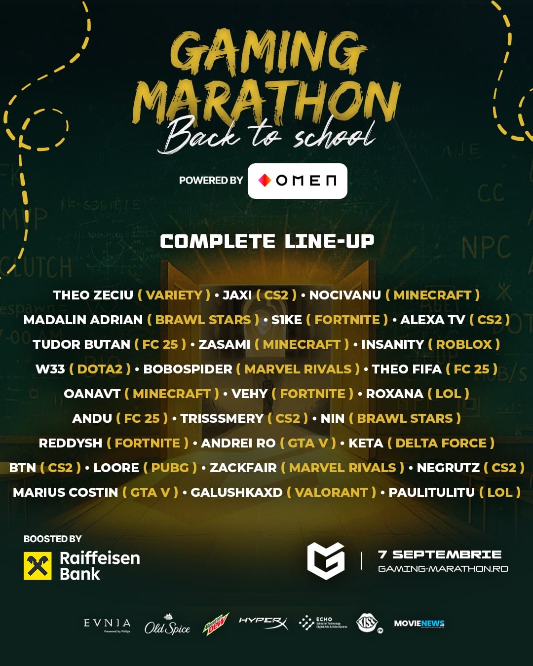 Eveniment de gaming, echipe diverse. Gaming Marathon