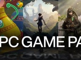 PC Game Pass promotional banner with a collage of game scenes and the PC Game Pass logo.